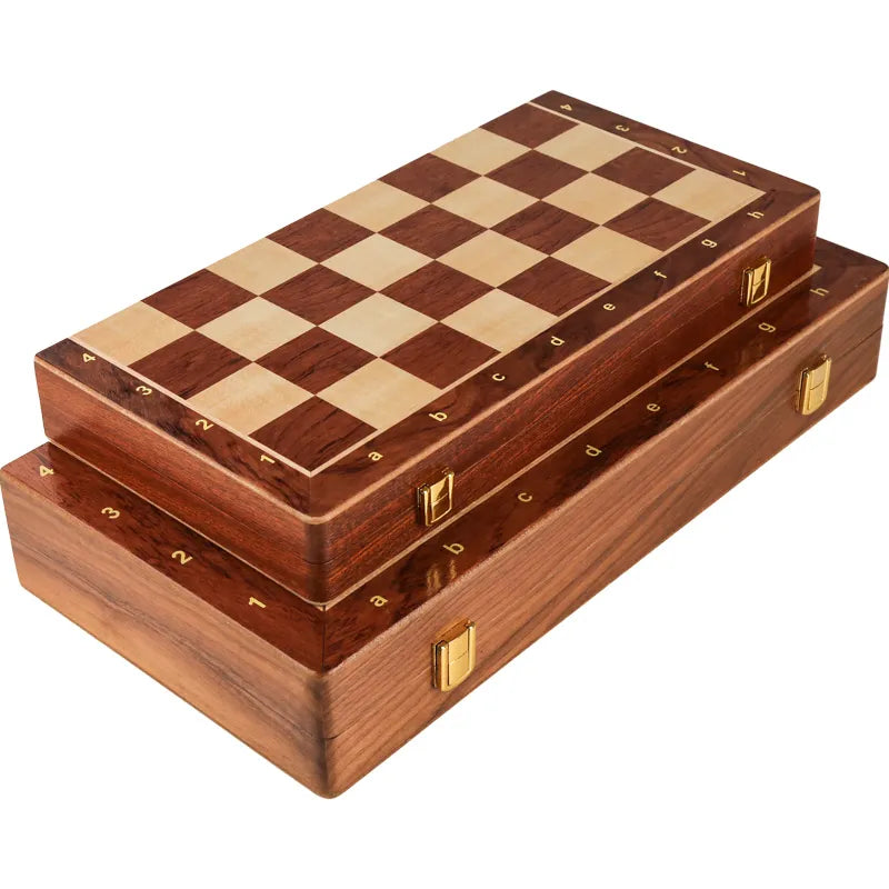 Handmade Solid Walnut Classic Chess Set | Foldable Handmade