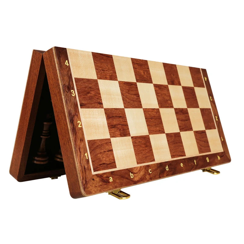 Handmade Solid Walnut Classic Chess Set | Foldable Handmade