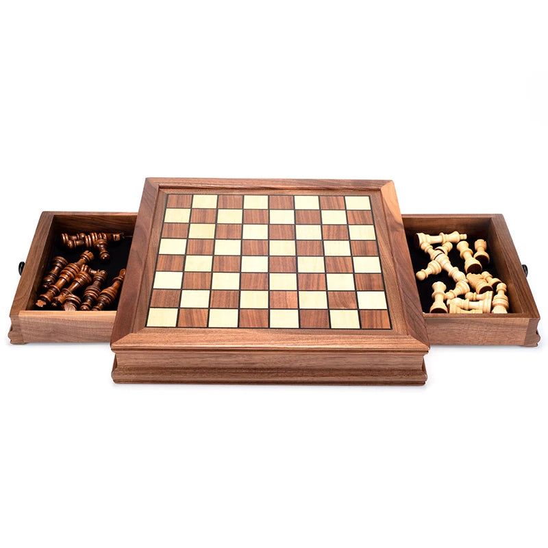 Decorative Luxury Magnetic Family Chess Set | Family Chess Set + Two Extra Queens