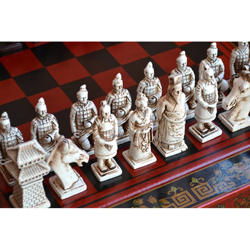 Classic Chinese Terracotta Warriors Chess Set