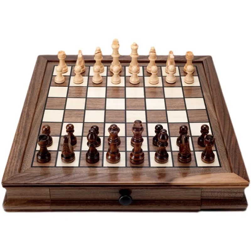 Decorative Luxury Magnetic Family Chess Set | Family Chess Set + Two Extra Queens