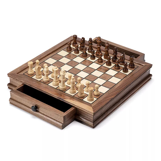 Decorative Luxury Magnetic Family Chess Set | Family Chess Set + Two Extra Queens