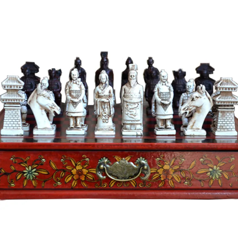 Classic Chinese Terracotta Warriors Chess Set