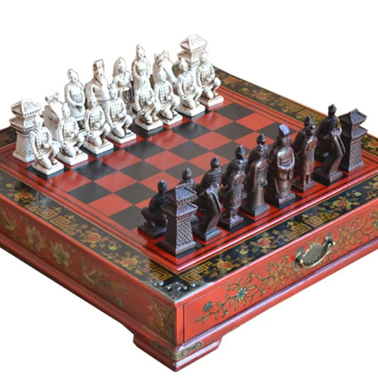 Classic Chinese Terracotta Warriors Chess Set