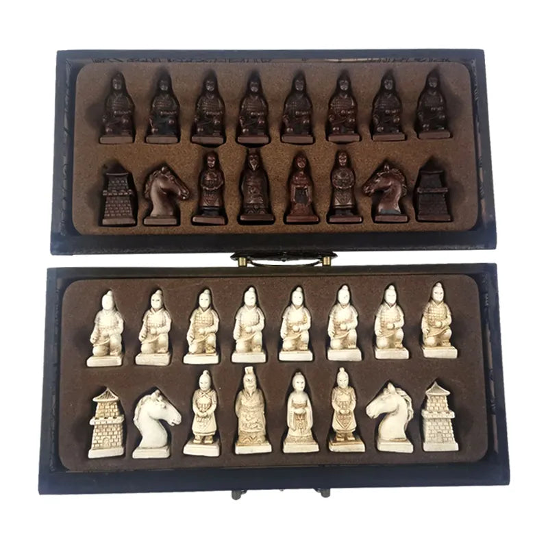 Classic Chinese Terracotta Warriors Chess Set